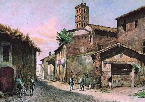 Ettore Roesler Franz,Via della Greca, Forum Boarium ( ?, avant 1907, date indéterminée)
